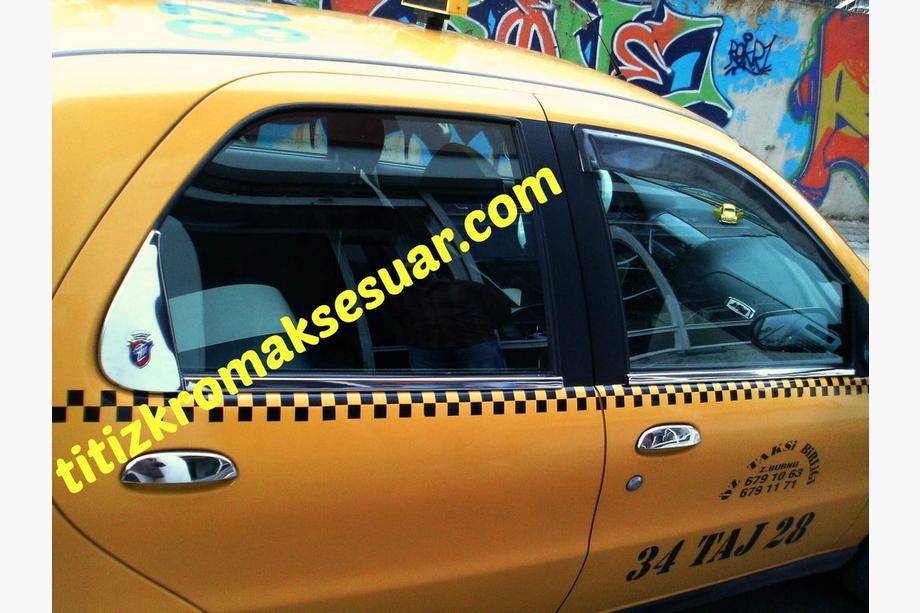 Fiat Albea 2002–2012 Vonkajšie okenné lišty (4 ks, nerez) Fotografia 2