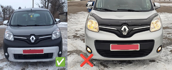 Renault Kangoo 2008–2020 Zimná spodná mriežka chladiča (2013+) Matná fotografia 4