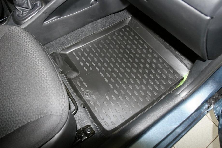 Kia Rio 2012–2017 Gumové 3D rohože do interiéru (4 ks, Novline) (UB) Fotografia 3