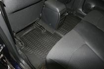 Nissan Tiida 2011–2014 (2015↗) Gumené 3D rohože do interiéru (4 ks, Novline) fotografia 3