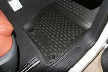 Volkswagen Touareg 2010–2018 3D gumené rohože do interiéru (4 ks, Novline) pre dvojzónovú klimatizáciu fotografia 4
