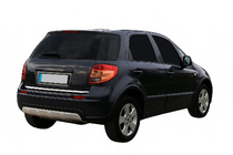 Fiat Sedici 2006–2014 Nerezová lišta hrany kufra fotografia 2