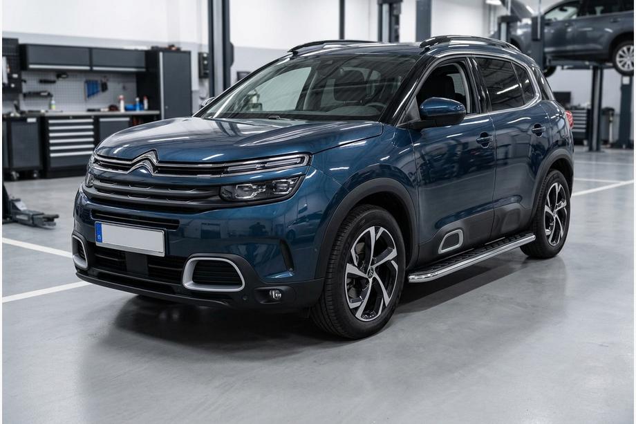 Citroen C5 Aircross 2017–2025 Bočné nášľapy Maydos V1 (2 ks, hliník / nerez) Image