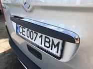 Mercedes Citan 2013–2021 Chrómová lišta nad ŠPZ (nerez) fotografia 4