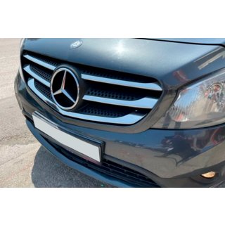 Lišty na mriežku (5 ks, nerez) Mercedes Citan 2013–2021 fotografia 3