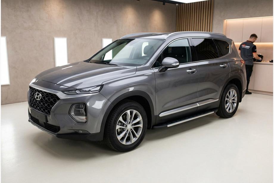 Hyundai Santa Fe 4 2018–2023 Bočné prahy Fullmond (2 ks, hliník) Image