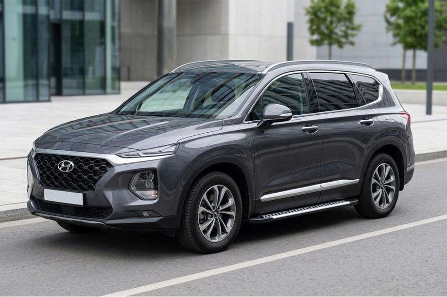 Hyundai Santa Fe 4 2018–2023 Bočné nášľapy Line (2 ks, hliník) Image