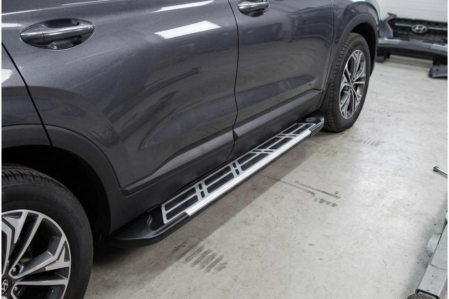 Hyundai Santa Fe 4 2018–2023 Bočné prahy Sunrise (2 ks, hliník) Image