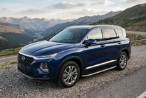 Hyundai Santa Fe 4 2018–2023 Bočné nášľapy Tayga Grey (2 ks, hliník) fotografia 1