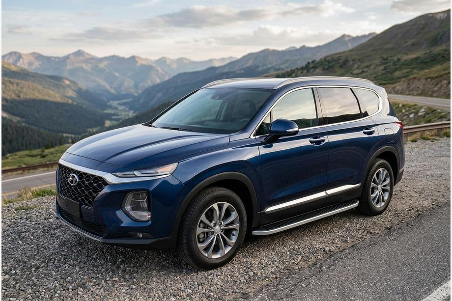 Hyundai Santa Fe 4 2018–2023 Bočné nášľapy Tayga Grey (2 ks, hliník) Image