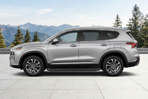 Hyundai Santa Fe 4 2018–2023 Bočné prahy Tayga Black (2 ks, hliník) fotografia 1