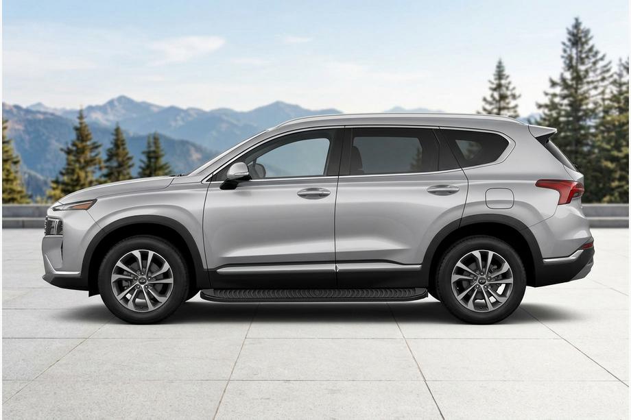 Hyundai Santa Fe 4 2018–2023 Bočné prahy Tayga Black (2 ks, hliník) Image