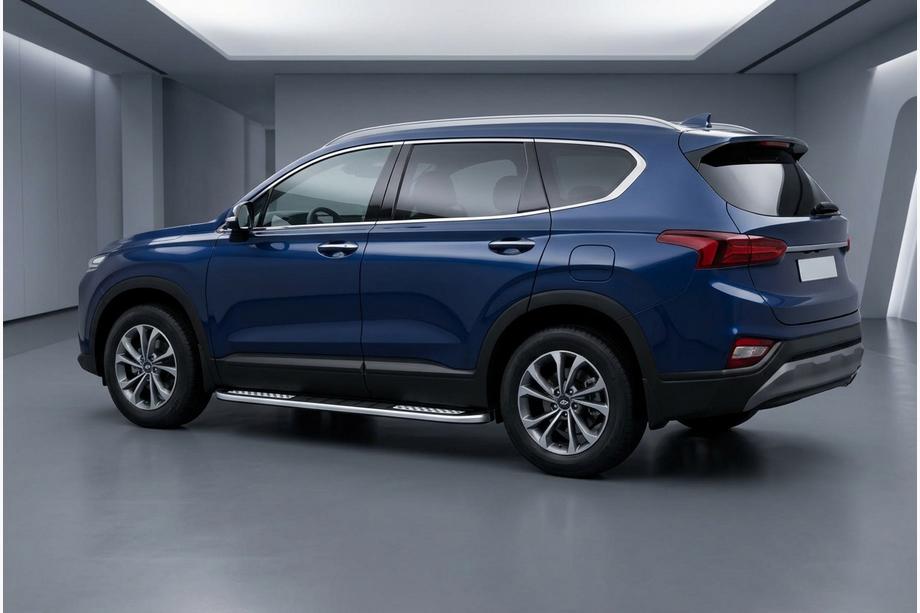 Hyundai Santa Fe 4 2018–2023 Bočné nášľapy Tayga V2 (2 ks, hliník) Image