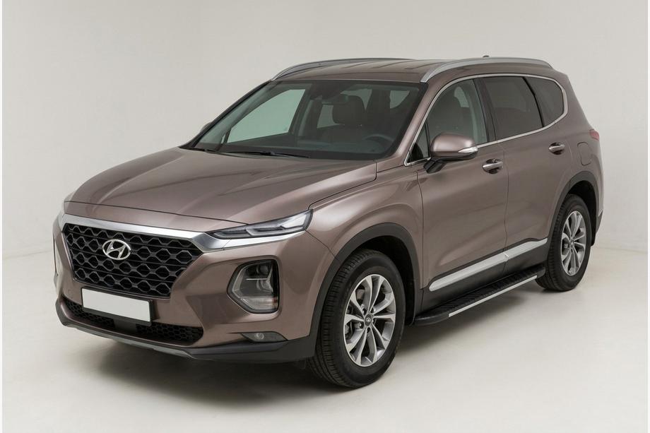 Hyundai Santa Fe 4 2018–2023 Bočné nášľapy Bosphore Grey (2 ks, hliník) Image