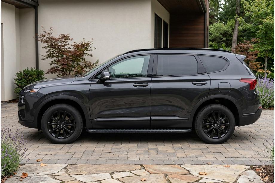 Hyundai Santa Fe 4 2018–2023 Bočné nášľapy Bosphore Black (2 ks, hliník) Image