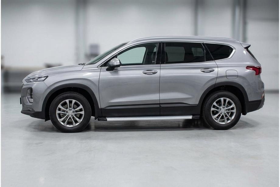 Hyundai Santa Fe 4 2018–2023 Bočné nášľapy Maya V2 (2 ks, hliník) Image
