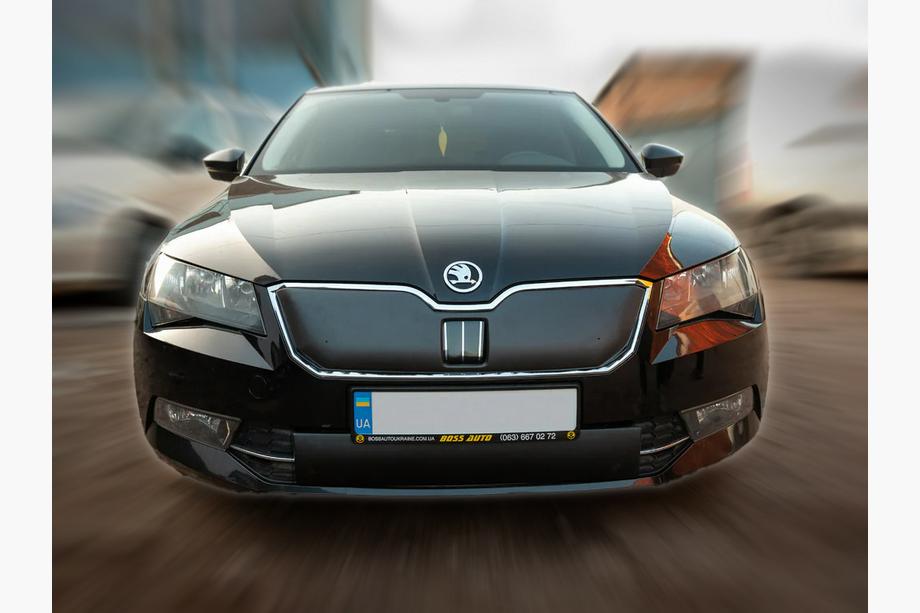 Skoda Superb 2015–2024 Zimná clona na mriežku chladiča (2015-2019, horná) Image