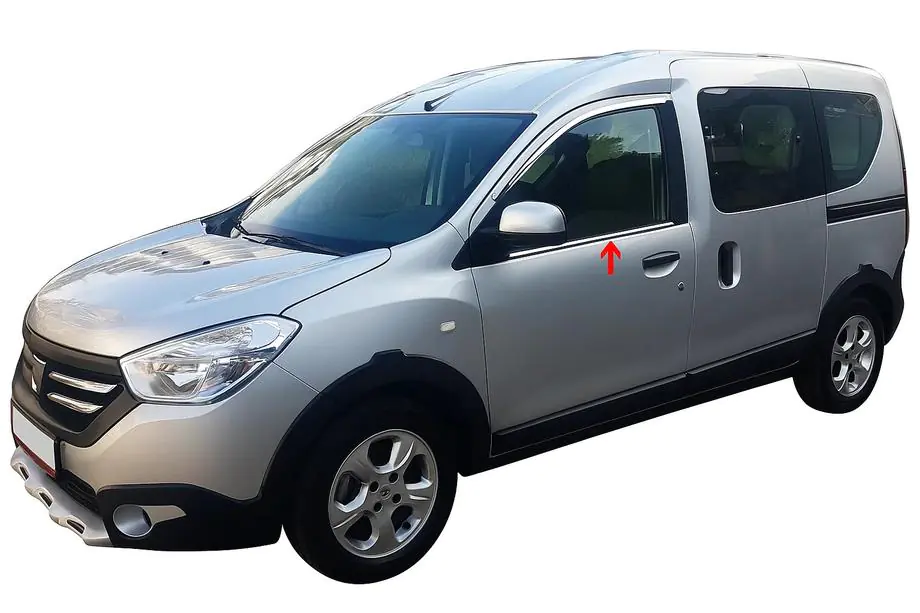 Renault Dokker 2013–2022 Okenné lišty (2 ks, nerez) Image