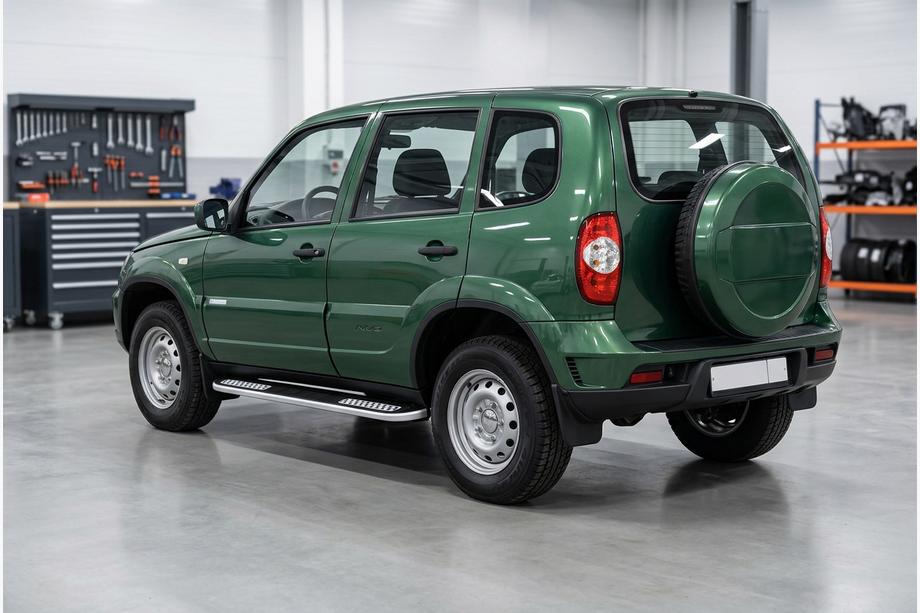 Chevrolet Niva 1998–2020 Bočné nášľapy Tayga V2 (2 ks, hliník) Image