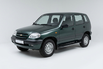Chevrolet Niva 1998–2020 Bočné nášľapy Bosphore Grey (2 ks, hliník) fotografia 1