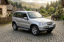 Chevrolet Niva 1998–2020 Bočné nášľapy Rainbow (2 ks, hliník) fotografia 1