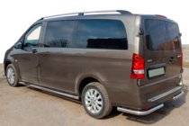 Mercedes Vito/V-trieda W447 2014– Zadný rohový ochranný rám AK003 (nerez) fotografia 1
