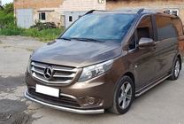 Mercedes Vito/V-trieda W447 2014– Predný ochranný rám ST008 (nerez) fotografia 2