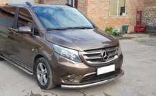 Mercedes Vito/V-trieda W447 2014– Predný ochranný rám ST008 (nerez) fotografia 3