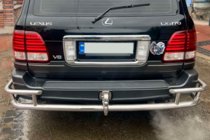Lexus LX470 1998–2007 Zadný ochranný rám AK009-15 (nerez) fotografia 2