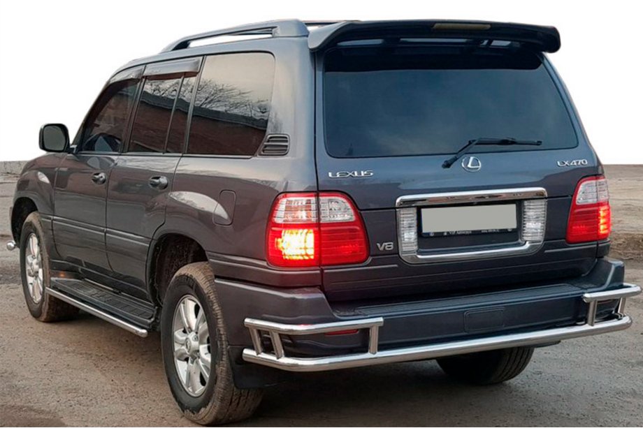 Lexus LX470 1998–2007 Zadný ochranný rám AK009-15 (nerez) Image