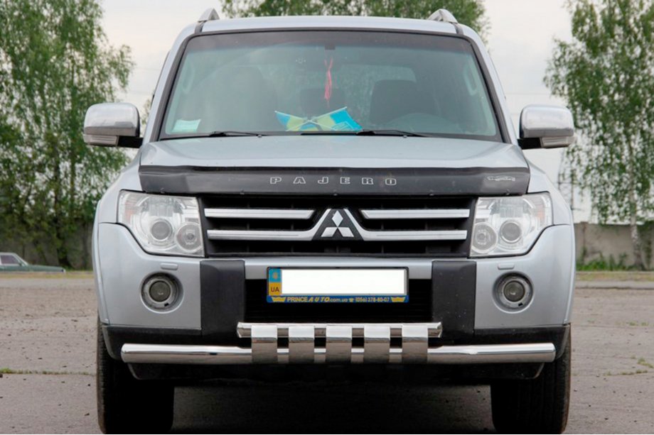 Mitsubishi Pajero Wagon IV 2006–2021 Predný ochranný rám ST015-13 (nerez) Image