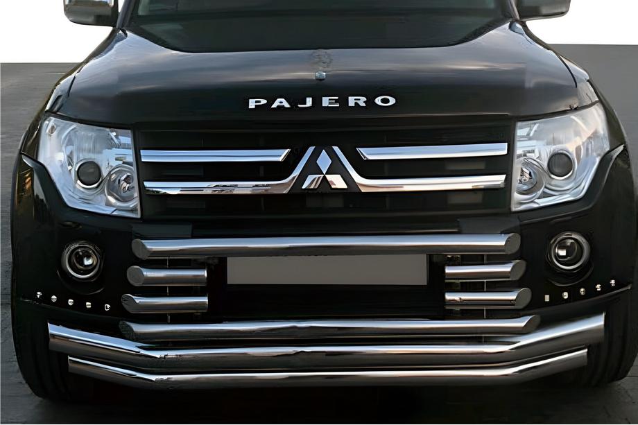 Mitsubishi Pajero Wagon IV 2006–2021 Predný ochranný rám ST015-9 (nerez) Image
