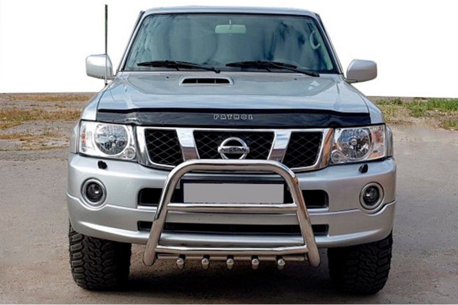 Nissan Patrol Y61 1997–2011 Kengurín QT007 (nerezová oceľ) Image