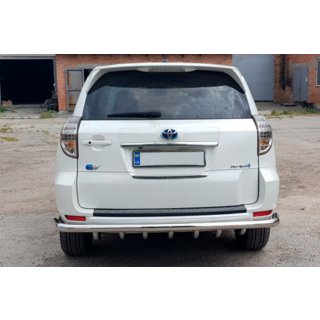 Zadný ochranný rám AK005-15 (len pre EV, 2 ks, nerez) Toyota Rav 4 2006–2013 fotografia 4