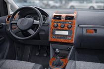 Volkswagen Touran 2010–2015 Kryty palubnej dosky Hliník fotografia 1