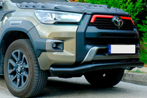 Toyota Hilux 2015– Predný ochranný rám Texas pre 2020+ (76 mm, čierny) fotografia 2