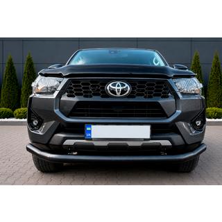 Predný ochranný rám Texas pre 2020+ (76 mm, čierny) Toyota Hilux 2015– fotografia 4