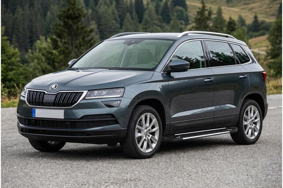 Skoda Karoq 2018– Bočné nášľapy RedLine Black (2 ks, hliník) Image