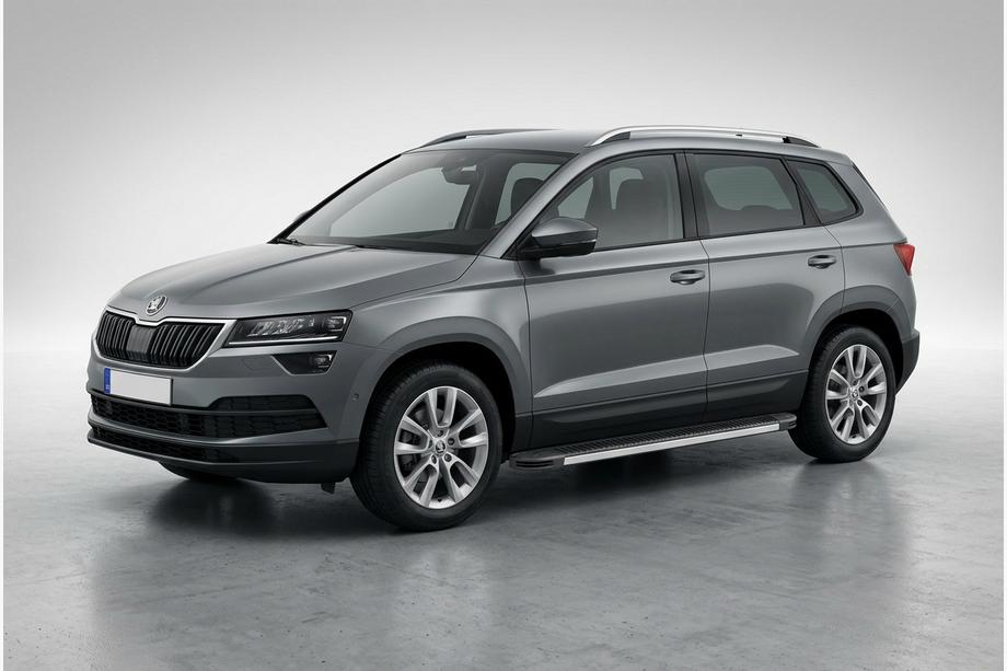 Skoda Karoq 2018– Bočné prahy Maya V1 (2 ks, hliník) Image