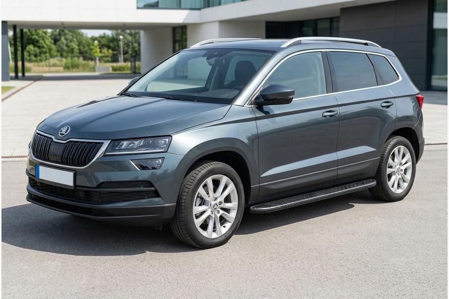 Skoda Karoq 2018– Bočné nášľapy Bosphorus Black (2 ks, hliník) Image