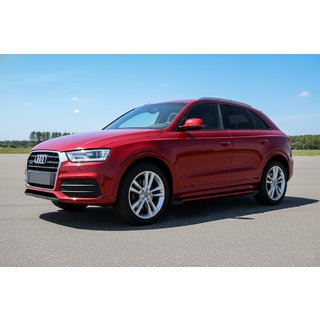 Bočné prahy Maya Red (2 ks., hliník) Audi Q3 2011–2019 fotografia 1