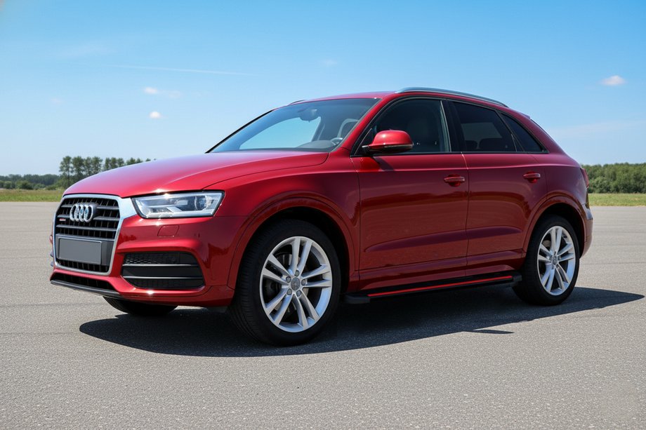Audi Q3 2011–2019 Bočné prahy Maya Red (2 ks., hliník) Image