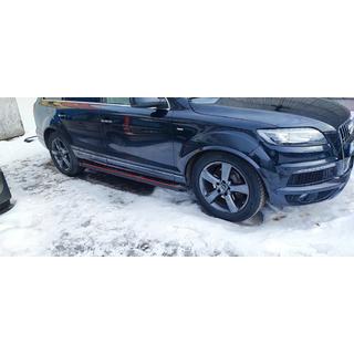 Bočné prahy Maya Red (2 ks., hliník) Audi Q7 2005–2015 fotografia 2