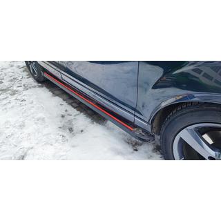 Bočné prahy Maya Red (2 ks., hliník) Audi Q7 2005–2015 fotografia 1