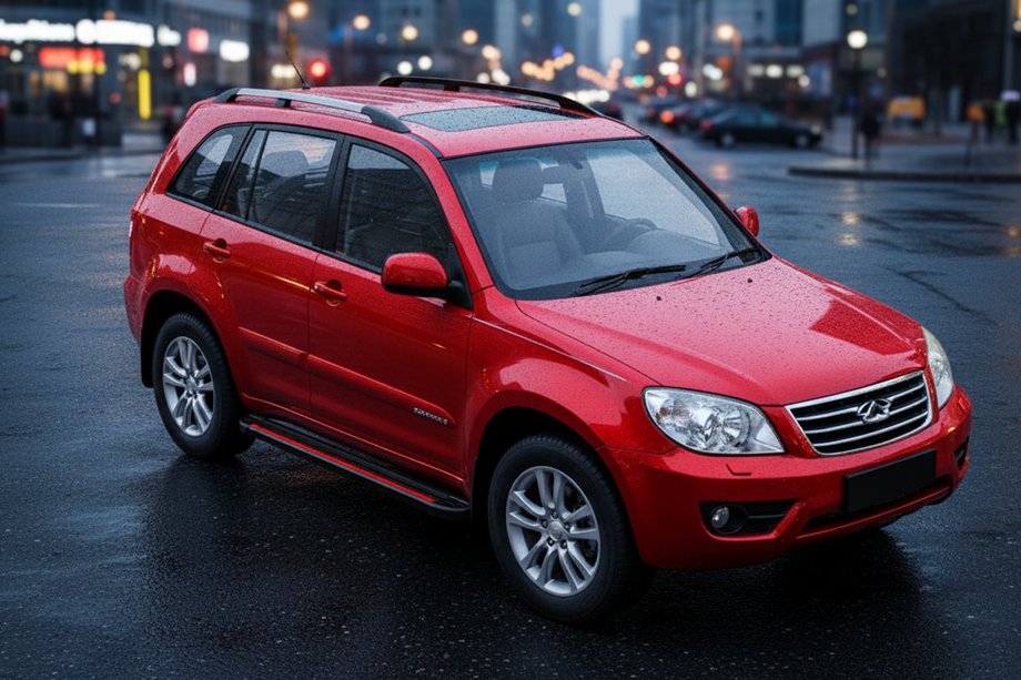 Chery Tiggo 1 2005–2016 Bočné prahy Maya Red (2 ks., hliník) Fotografia 1