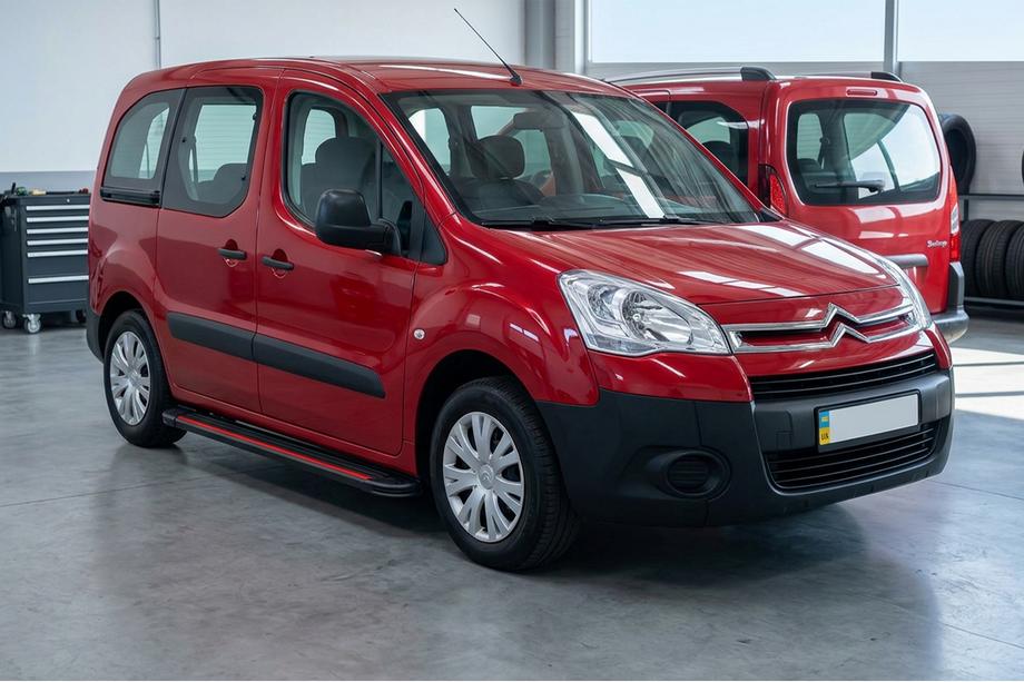 Citroen Berlingo 2008–2018 Bočné prahy Maya Red (2 ks., hliník) Image