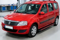 Dacia Logan MCV 2004–2014 Bočné prahy Maya Red (2 ks., hliník) fotografia 3