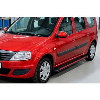 Bočné prahy Maya Red (2 ks., hliník) Dacia Logan MCV 2004–2014 fotografia 1