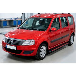 Bočné prahy Maya Red (2 ks., hliník) Dacia Logan MCV 2004–2014 fotografia 3
