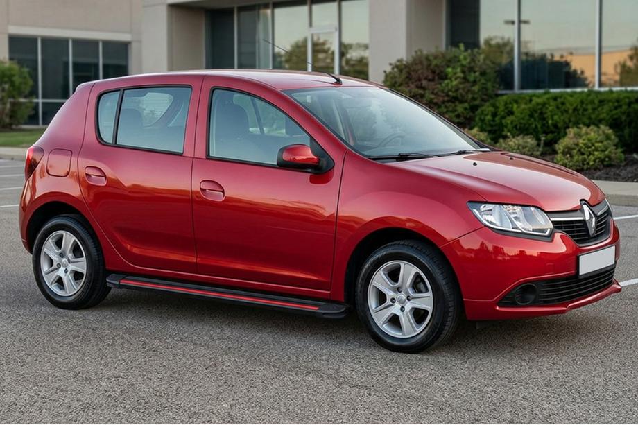 Dacia Sandero 2013–2020 Bočné prahy Maya Red (2 ks., hliník) Image